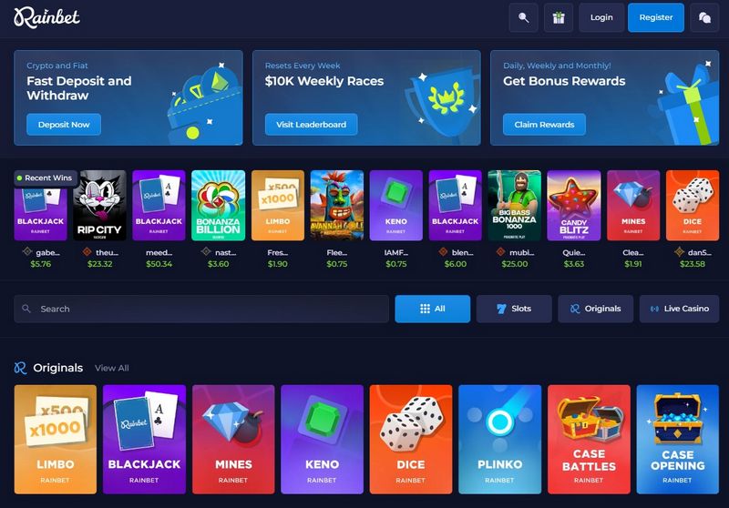 Rainbet Live Online Casino